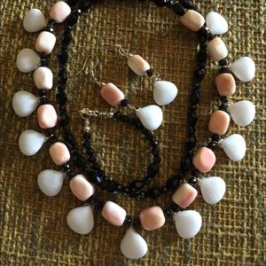 Beach Nights Necklace and Earrings